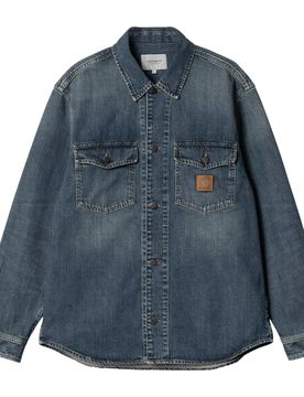Lincoln shirt jacket - blue worn used