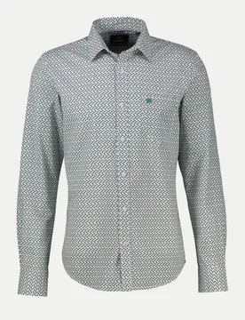 Regular-Fit Freizeithemd Grau L - Lerros - FashionsVida