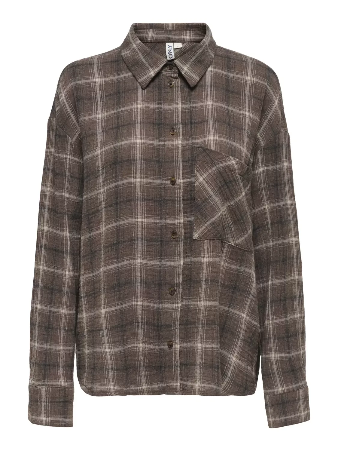 ONLFAJAN L/S CHECK SHIRT WVN female - L - FashionsVida