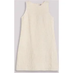 Vestido corto bordado sin mangas Dory