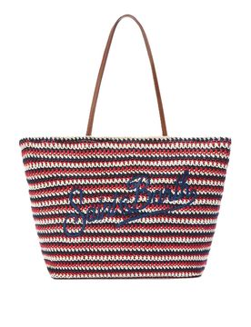 Borsa a righe all'uncinetto