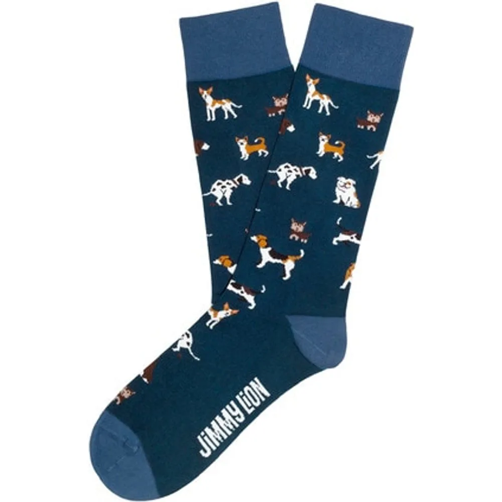 Calcetines de hombre cortos azules - Jimmy Lion - FashionsVida