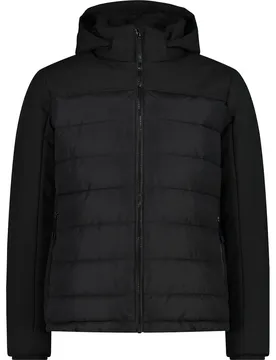 Zip Hood Herren Jacke, schwarz 48