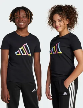 T-shirt Tech Logo Graphic Junior 9-10A Black - Adidas - FashionsVida