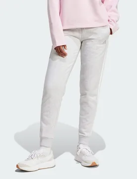 Pantaloni Slim Essentials in tessuto felpato 3 strisce. XL Light Grey Heather / White - Adidas - FashionsVida