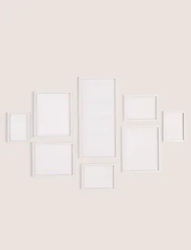 M&S Set of 8 Gallery Frames White - M&S - FashionsVida