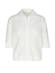 Strickjacke creme 44 damen