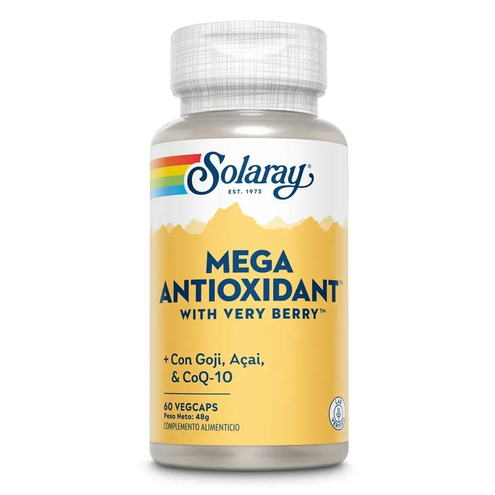 Capsules Mega-multi Antioxidant Baies 60 Unités - Solaray - FashionsVida
