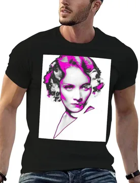Marlène Dietrich in the Pink T-Shirt man t shirt summer man t shirts graphic printed t shirts for man T-shirt - Aliexpress - FashionsVida