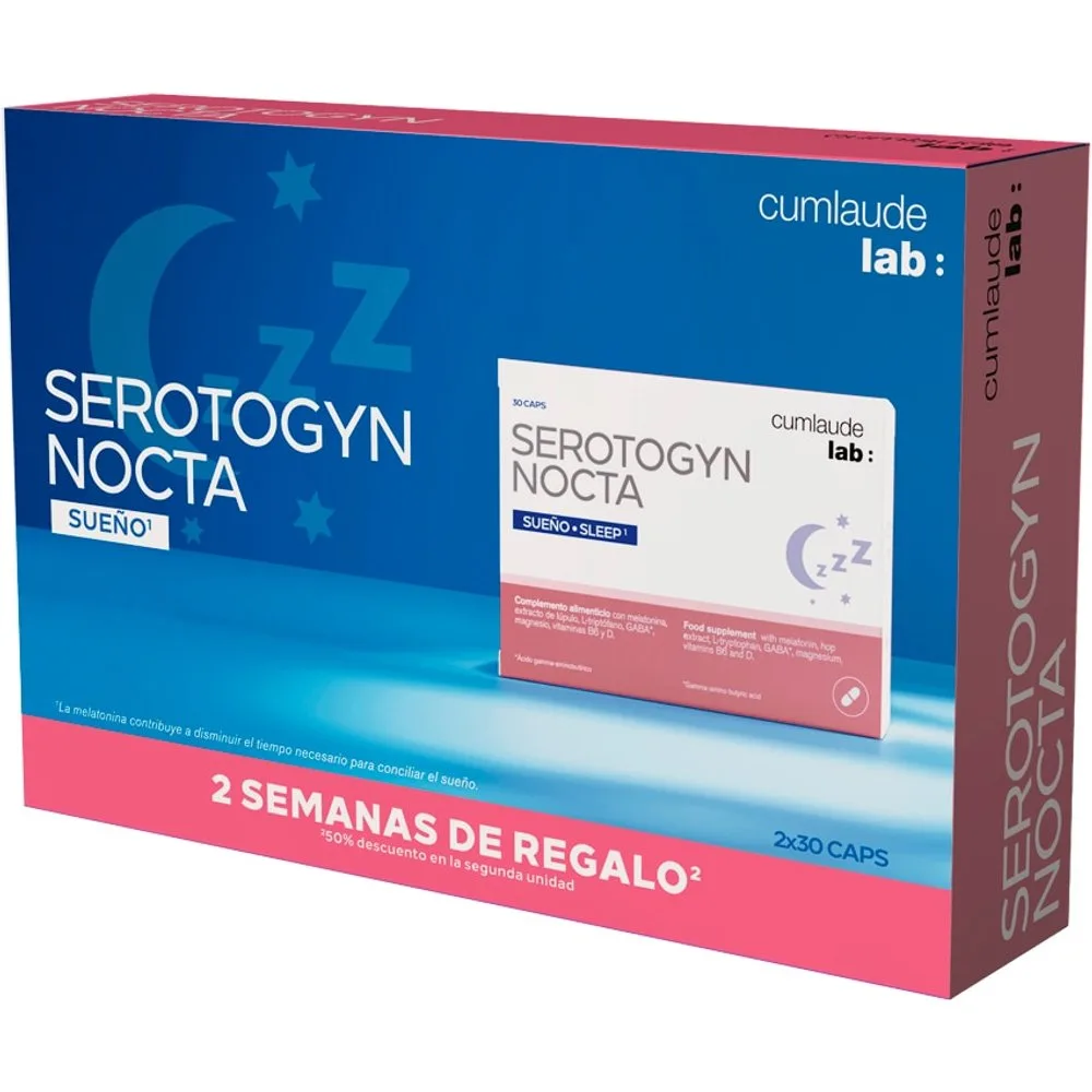 Duplo Complemento Alimenticio Serotogyn Nocta Cumlaude - Cumlaude Lab - FashionsVida