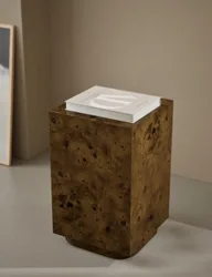 Burl Side Table Natural Mix