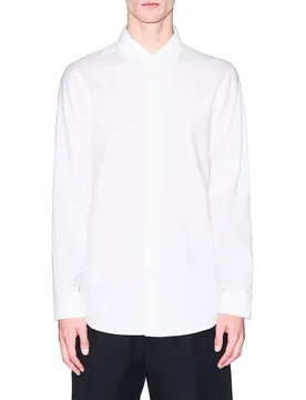 Exchange Camicia A Maniche Lunghe Xm002290_af22863 Off White M - Armani - FashionsVida