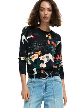 Damen Pullover Schwarz 508945