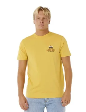 T-shirt à Manches Courtes Desti Animals Ochre L - Rip curl - FashionsVida