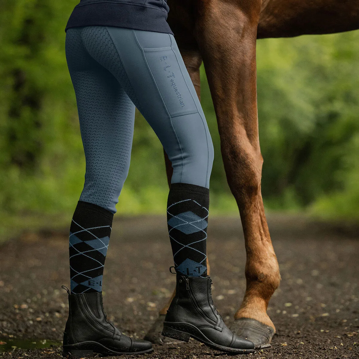ELT Reitleggings ELLA GLAM kreideblau 176 - E.L.T - FashionsVida