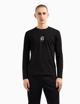 Para hombre. XM000364AF12308UC001 Camiseta de manga larga (L), Casual, Algodón