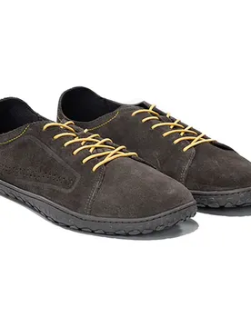Baskets Nmd Barefoot Handcrafted Oil Suede Leather Gray / Yellow EU 44