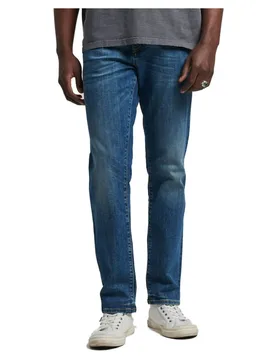 Jean Vintage Slim Straight Fit Mercer Mid Blue 31 - Superdry - FashionsVida
