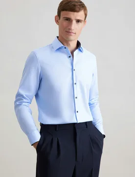X-Slim Business Hemd Uni Blau 39 - Seidensticker.com - FashionsVida