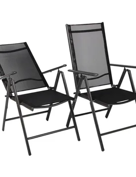 VCM Gartenstuhl 2er Set Anthrazit - VCM - FashionsVida