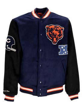 Giubbotto College Uomo Nfl Team Legacy Varsity Jacket Chibea Black/navy
