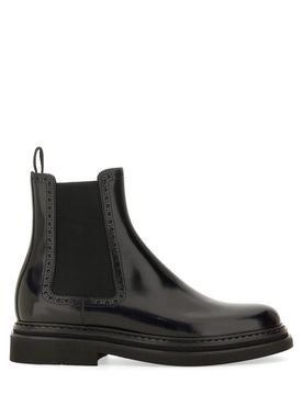 Brushed Calfskin Ankle Boots