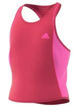 Pop Up Sleeveless T-shirt Wild Pink / Screaming Pink 13-14 Years - Adidas - FashionsVida