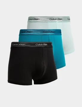 Mens 3-Pack Icon Trunks - Multicolor, multicolor multicolor Uomo taglia S - Calvin Klein - FashionsVida