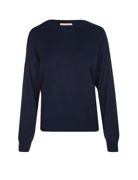 Jersey de cachemira azul oscuro XL