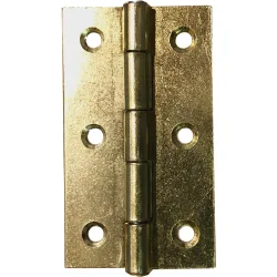 Bisagra Estrecha Hierro Latonado - 2 Uds