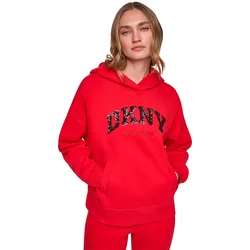 Sweat à Capuche Varsity Sequin New York City Crimson / Black Red S