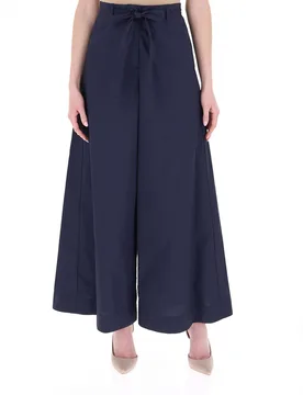 Pantalone wide leg BLU NAVY 40 - Marella - FashionsVida