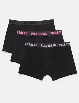 Pull&Bear Pack Of 3 Boxers (Size: ) - Pull&bear - FashionsVida