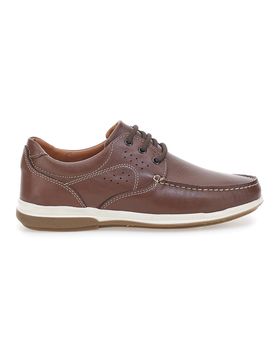 Scarpe Stringate Marroni In Vera Pelle Made in Italy 620 42