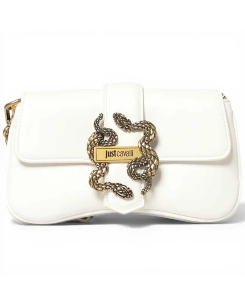 Borsa a tracolla Iconic Snakes Donna Bianco in Similpelle - Just cavalli - FashionsVida