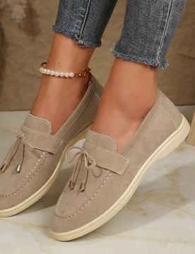 Mocasines para mujer, otoño 2025, zapatos planos casuales, aptos para todas las estaciones