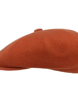 Classic Wool Hawker Flat Cap by - orange - Herren - Size: S (54-55 cm) - Kangol - FashionsVida