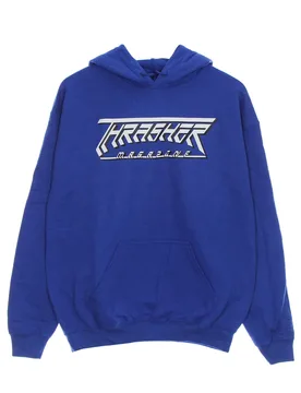 Felpa Cappuccio Uomo Future Logo Hood Royal - Thrasher - FashionsVida
