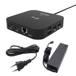 Station D´accueil Usb-c Dual Hdmi Pd 100w & Universal Charger 100w Black One Size unisex