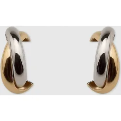 Pendientes de bicolor