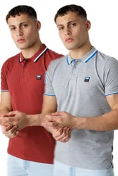 Mens 2-Pack Cotton Short Sleeve Polo Shirt