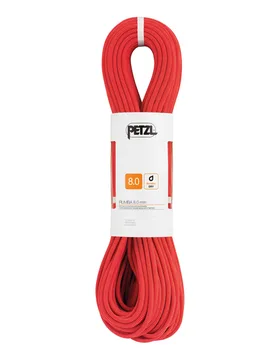 Corde à double polyvalente - Rumba 8.0 mm Rouge - Taille 50 m - Petzl - FashionsVida