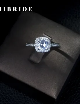 HIBRIDE Luxury Brand Womens Engagement Jewelry Square Shaped Cubic Zirconia Stone Finger Rings for Ladies Gift R-11 - Aliexpress - FashionsVida