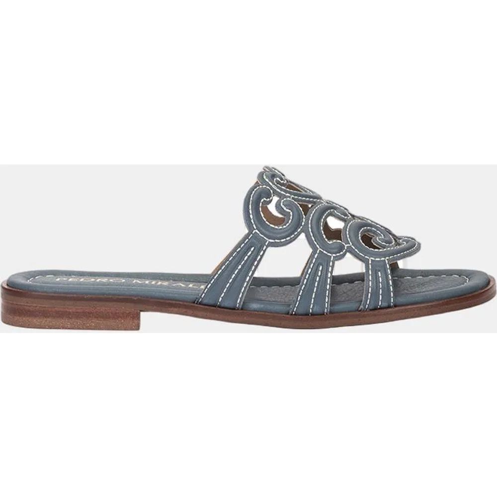 Sandalias planas de mujer de piel - Pedro Miralles - FashionsVida