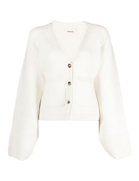 Cardigan scarlatto in cashmere
