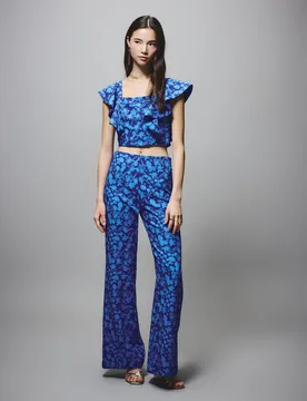 Pantalón de vestir liso de mujer - Green Coast - FashionsVida