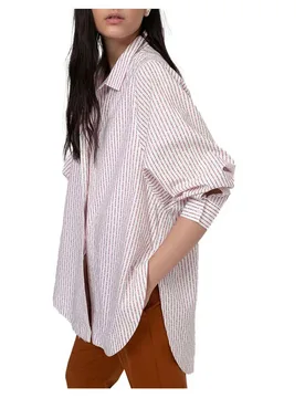 Hugo Camicia A Maniche Lunghe Exelia 10225253 White 36 - Hugo Boss - FashionsVida