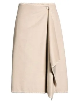 Midi-Rock Damen Beige 34 Damen - Agnona - FashionsVida