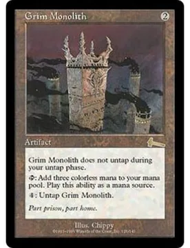 Grim Monolith (foil) Urza's Legacy - Magic: The Gathering - FashionsVida