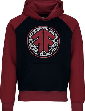 Kapuzenpullover - Logo - S bis XXL - für Männer - Größe XL - schwarz/burgund - EMP exklusives Merchandise! - Männer - male